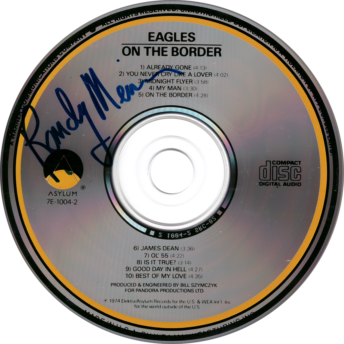 Randy Meisner CD - On The Border
