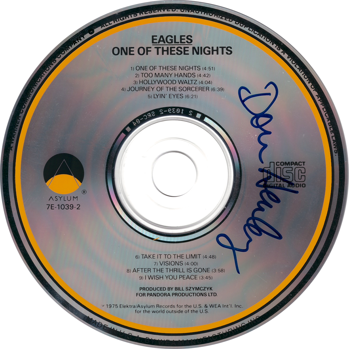 Don Henley CD - One of These Nights