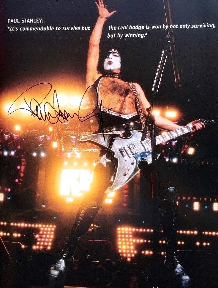 Paul Stanley Kiss Rock Band Tribute Autograph Tumblr Bottle