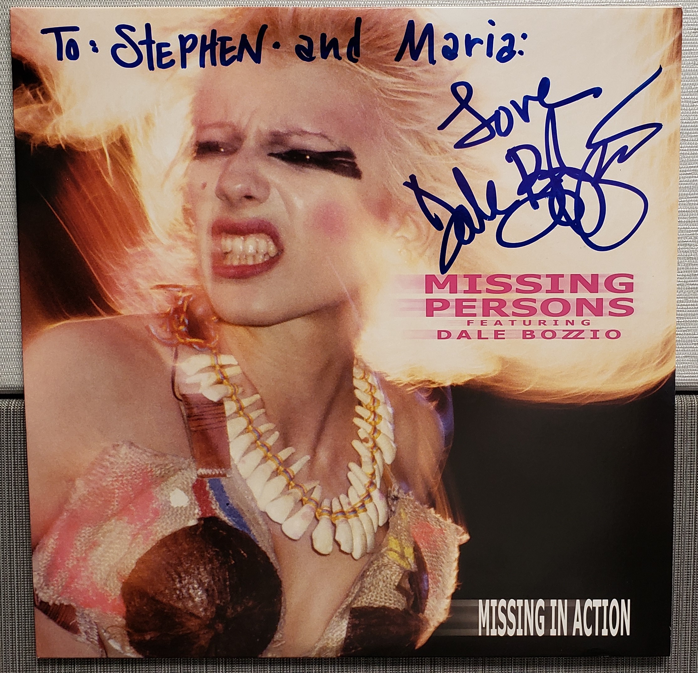 Missing Persons Carvin Pinup Annonce Vtg 80's Neuf Wave Rock 