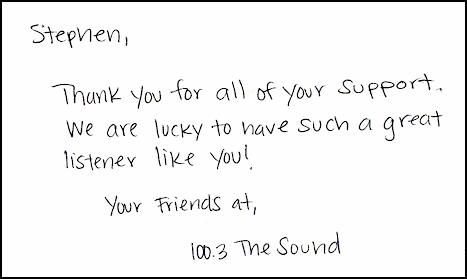 THE SOUND - Thank You Card